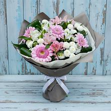 Букет цветов из:  Герберы, Альстромерии и Хризантемы #REPLACE_PRED# Зилаир