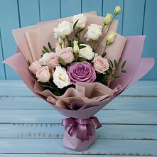 Букет цветов из:  Розы и Лизиантусы в Зилаир