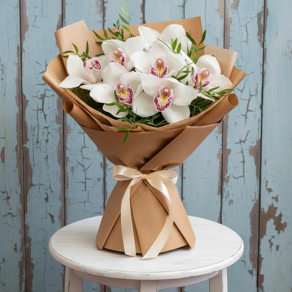 Букет цветов из: Орхидеи и Розы в Зилаир