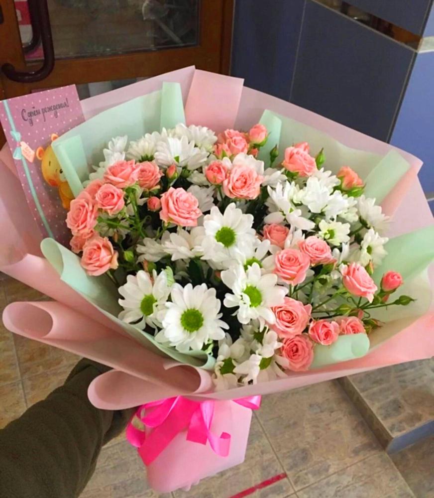 Букет цветов из: Розы и Хризантемы в Зилаир