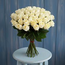 Букет 51 Белая роза Эдлесс Лав в Зилаир