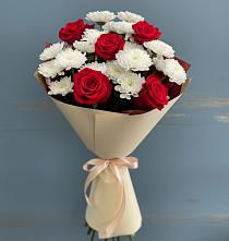 Букет цветов из:  Розы и Хризантемы в Зилаир