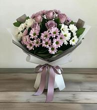 Букет цветов из:  Хризантемы и Розы в Зилаир