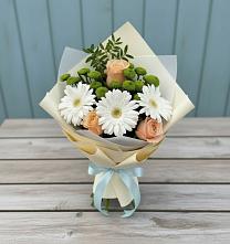Букет цветов из:  Герберы, Розы и Хризантемы #REPLACE_PRED# Зилаир