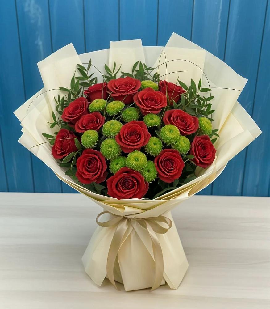 Букет цветов из: Розы и Хризантемы в Зилаир