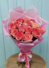 Букет 15 Розовых роз Равель в Зилаир