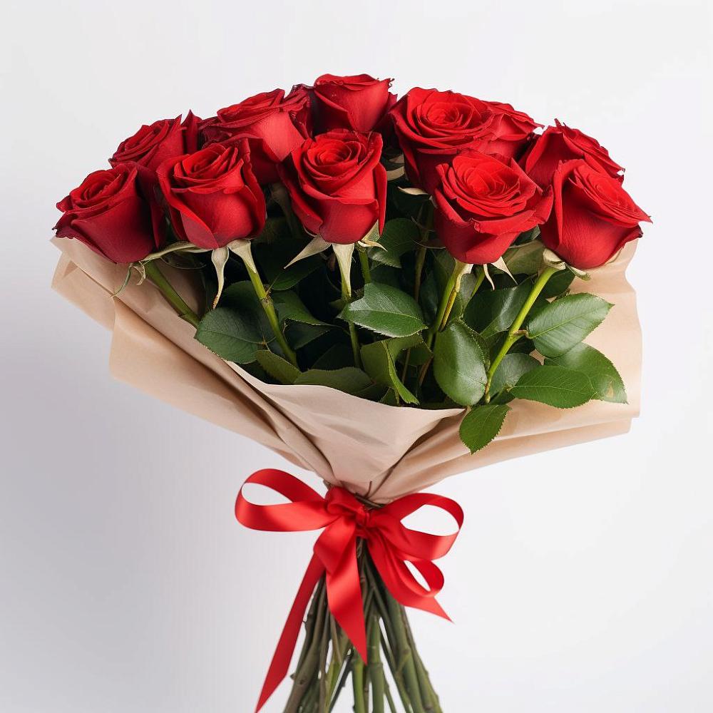 Букет 11 Красных роз Эдлесс Лав в Зилаир